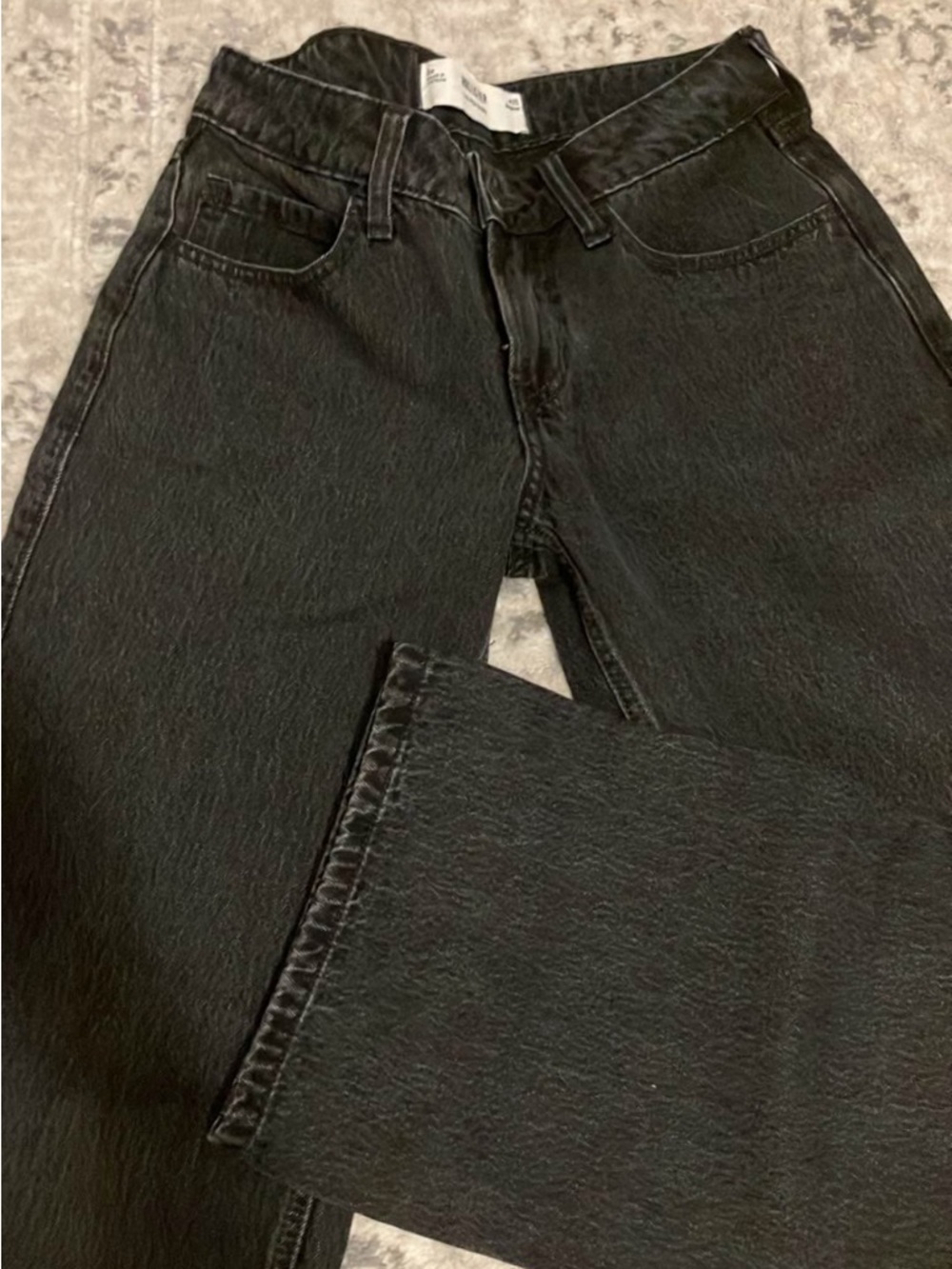 Girls Black Denim Jeans - Classic Straight Fit